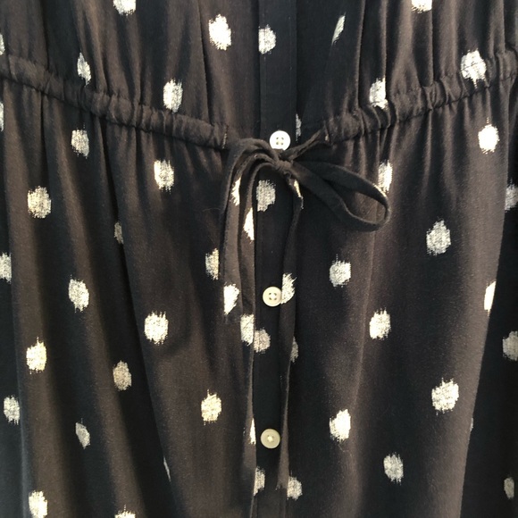 Loft Navy Polka Dot Shirtdress - Picture 4 of 6